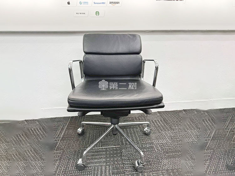 黑色二手辦公椅皮質老板椅電腦椅職員椅轉椅座椅