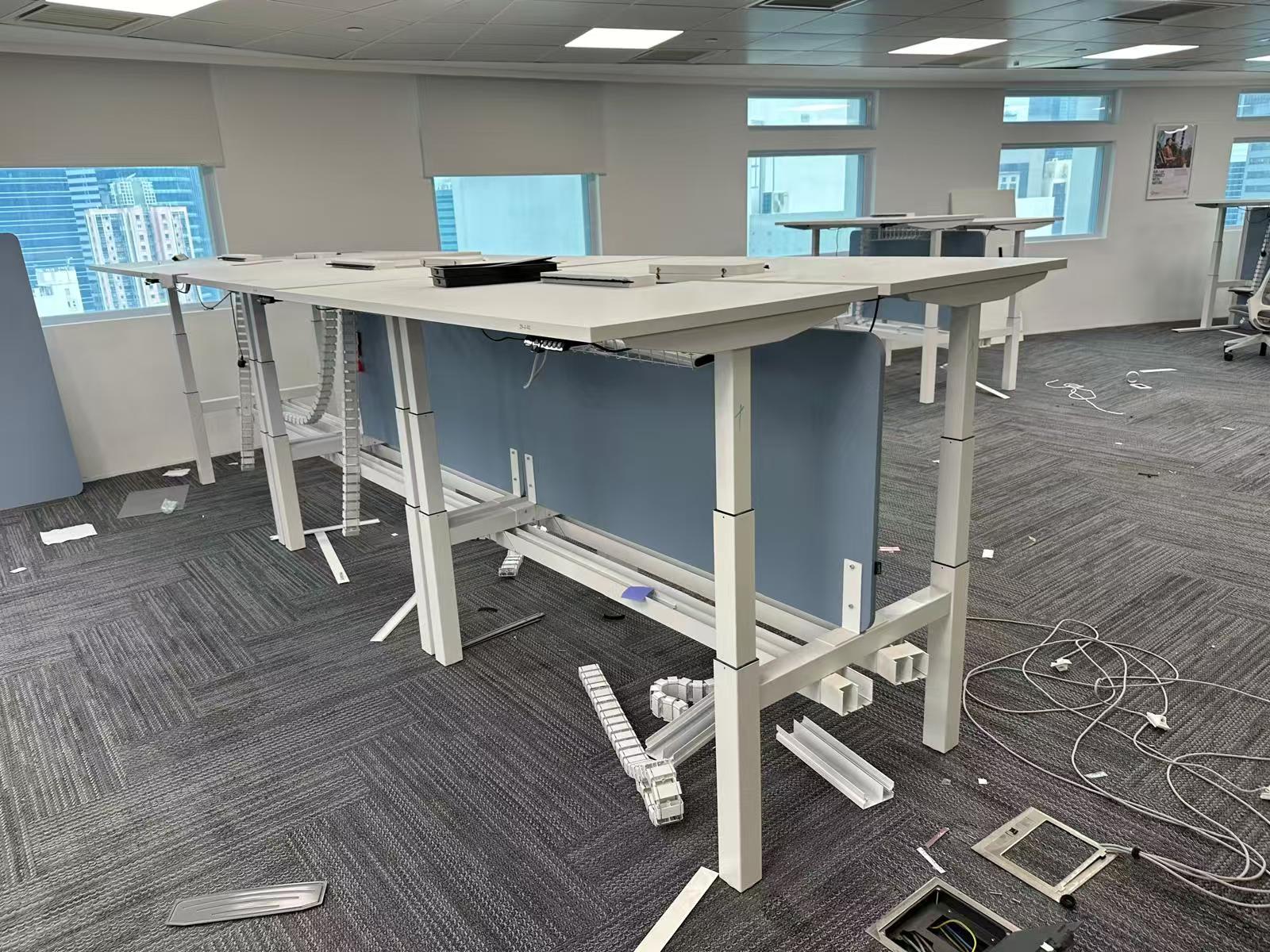 海沃氏二手對坐陞降枱經理桌辦公桌電腦桌