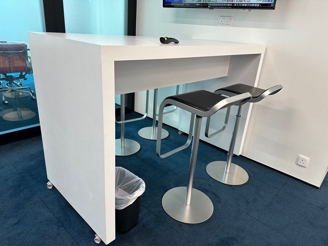 進口品牌Lapalma二手真皮前台椅吧檯椅高腳椅