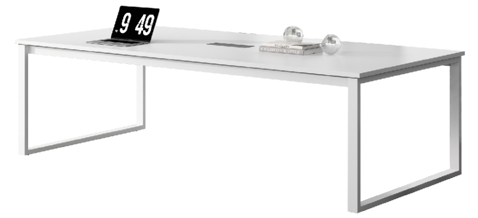 國產品牌全新白色辦公桌會議檯